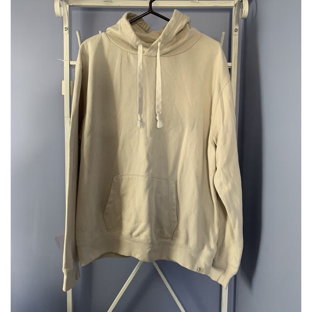 Desert Dunes beige men’s sweater quiet luxury organic cotton XL preppy